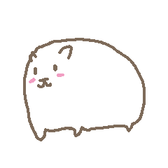 [LINEスタンプ] もっちもちハムスター 