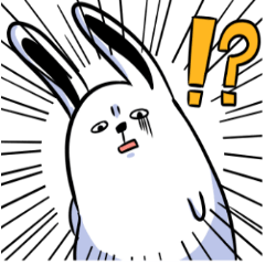 [LINEスタンプ] いつも不機嫌ウサギ 