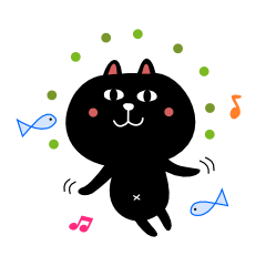 [LINEスタンプ] 黒ネコのニータ 