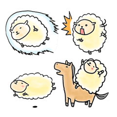 [LINEスタンプ] ひつじさん。