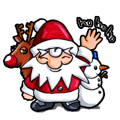 [LINEスタンプ] のんびりサンタクロース 