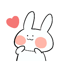 [LINEスタンプ] 白うさぎのうさこさん 