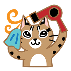 [LINEスタンプ] 台灣の山貓 (日常生活)