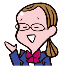 [LINEスタンプ] メガネ女子中学生Cちゃん！