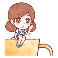 [LINEスタンプ] コップのフチ子 ～ファンシー編～