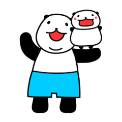 [LINEスタンプ] ぱぱんだっこ