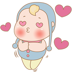 [LINEスタンプ] かわいい赤ちゃんのミチ 