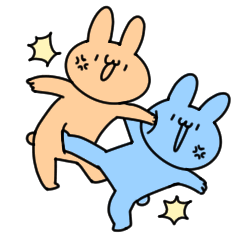 [LINEスタンプ] 殺伐としたうさちゃんすたんぷ