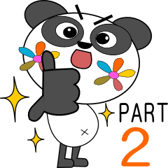 [LINEスタンプ] 花ぱんだ 第2弾（メッセージ付き） 