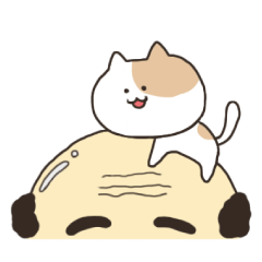 [LINEスタンプ] つかまりにゃんこ（日本語） 