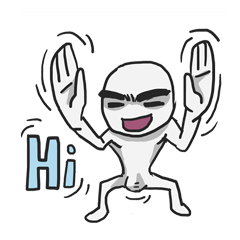 [LINEスタンプ] AsB - Big Eye Brow Dude (Aibaru kun) fetchpriority=high