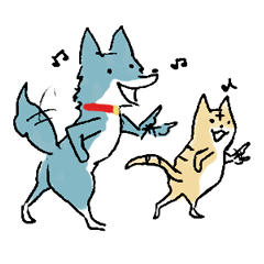 [LINEスタンプ] わんすでにゃんす！ 