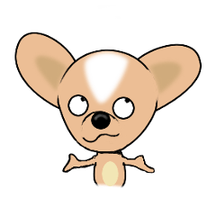 [LINEスタンプ] チワワのワチチくん 