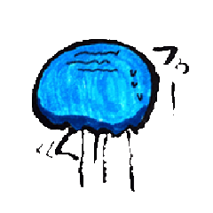 [LINEスタンプ] 筆くらげ