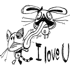 [LINEスタンプ] ルーとミピ 
