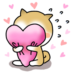 [LINEスタンプ] むぎゅー！大好き！ 