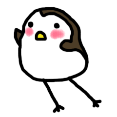 [LINEスタンプ] 足長スズメ