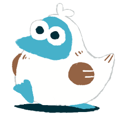 [LINEスタンプ] アオアシカタオドリスタンプ 