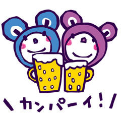 [LINEスタンプ] 七色のゆかいな仲間たち