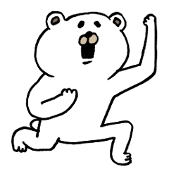 [LINEスタンプ] しろくまトーク 