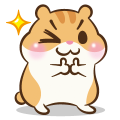 [LINEスタンプ] ハムスターのクロエ