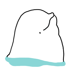 [LINEスタンプ] しろいるかのすむところ