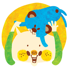 [LINEスタンプ] karinのおとこのこ＆あおぐまさん 