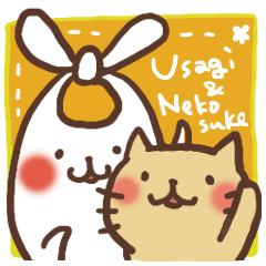 [LINEスタンプ] うさぎとねこすけ2