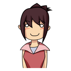 [LINEスタンプ] アップヘアガール