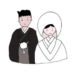 [LINEスタンプ] ハッピーマリアージュandバース