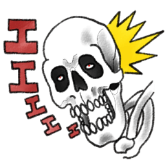 [LINEスタンプ] スカルでドクロなスタンプ。 