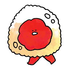 [LINEスタンプ] うめおむすびくん 
