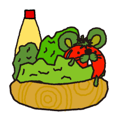 [LINEスタンプ] サラダ類ネズミ目 