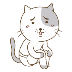 [LINEスタンプ] ぶり猫の幸せ一人暮らし 