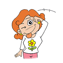 [LINEスタンプ] Flower Girl fetchpriority=high