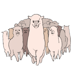 [LINEスタンプ] イノセント・アルパカ 