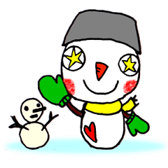 [LINEスタンプ] 雪国より、ゆきだるまです 