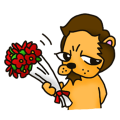 [LINEスタンプ] ダンディーなライオン 