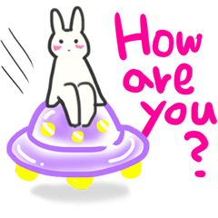 [LINEスタンプ] プカうさ 英語版 