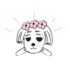 [LINEスタンプ] Snow Baby Dog 