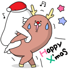 [LINEスタンプ] やる気なし男 ぼっちも使えるクリスマス 