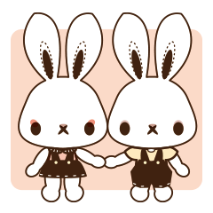[LINEスタンプ] アイシャドウウサギ 