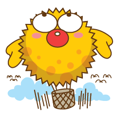 [LINEスタンプ] FUGU balloonfish