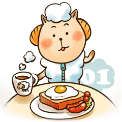 [LINEスタンプ] ラムすいみん ～羊が一匹～ 