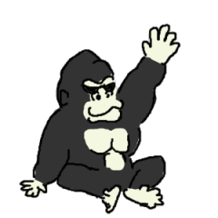[LINEスタンプ] ごりら ゴリ