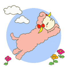 [LINEスタンプ] メルヘンチックなひつじの子「ノノ」 