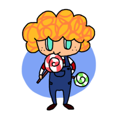 [LINEスタンプ] 元気な少年サミーくん 