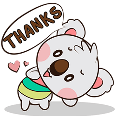 [LINEスタンプ] クルゥ、かわいくて小さなコアラ 