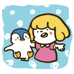 [LINEスタンプ] ゆるがーるとぺんたそ 