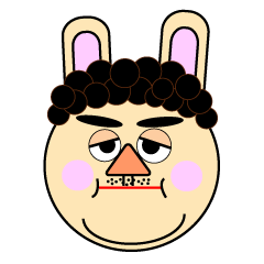 [LINEスタンプ] うさ男 